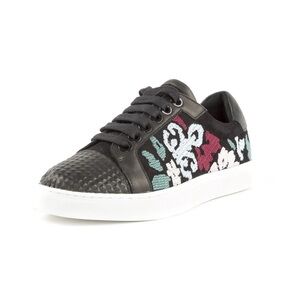 Rebecca Minkoff Black Embroidered Sneakers